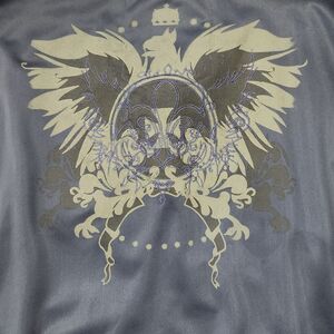 Franky Max 2YK Track Jacket S Fleur De Lis Eagle Crest Cyber Goth Affliction MMA